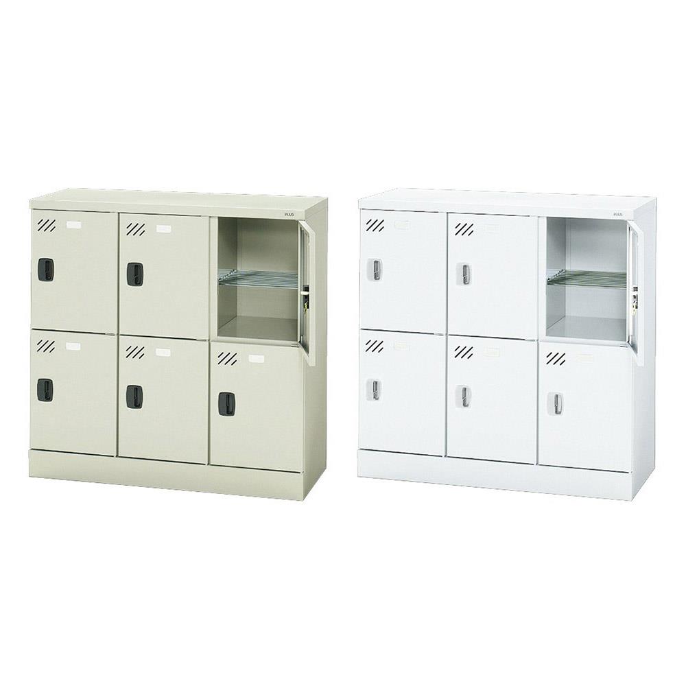 多人数用ロッカー 6人用 錠なし( ロッカー スチール製 3列2段 )の通販