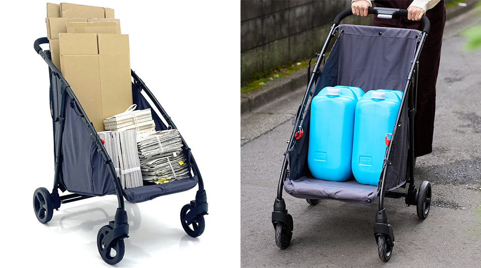 EcoCa エコカ 折りたたみができるマルチカート 専用ネット付 (台車