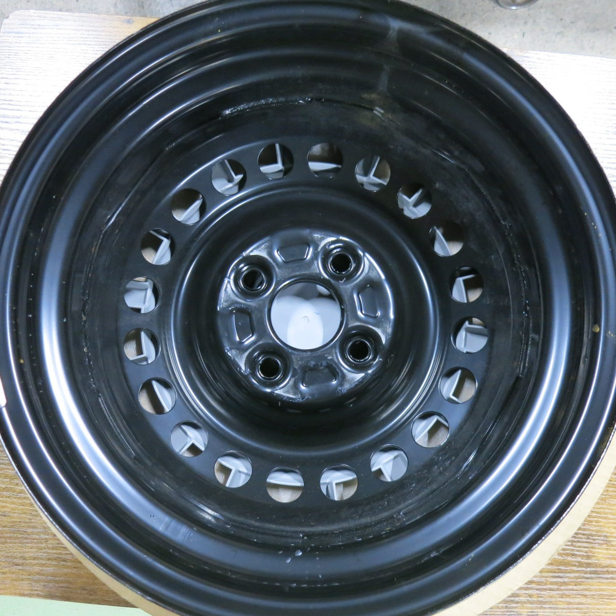 新車外し☆ダイハツ ムーヴ キャンバス 純正 スチール ホイール 14