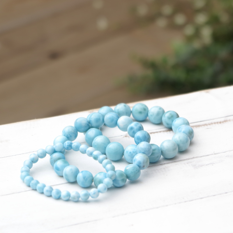 ラリマー丸玉ブレスレット 9mm｜マライカ公式通販