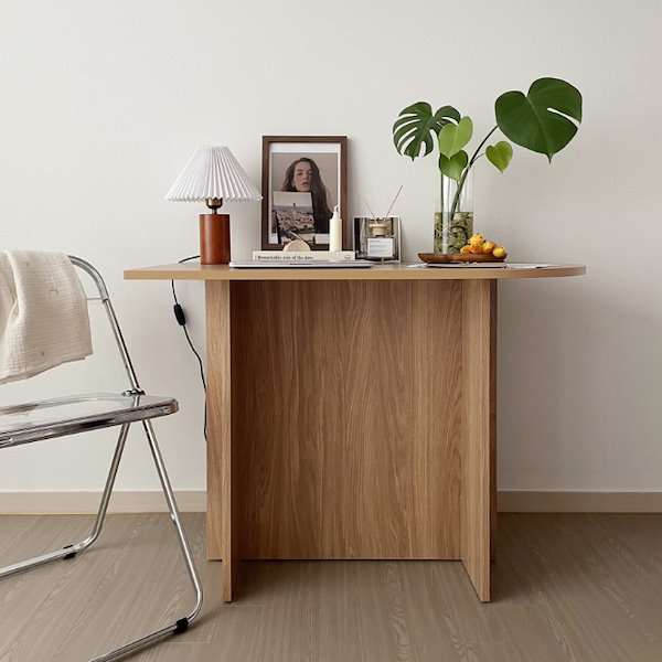 Qoo10] WOODRAY 韓国 モダンテーブル 2色 2サイズ 半