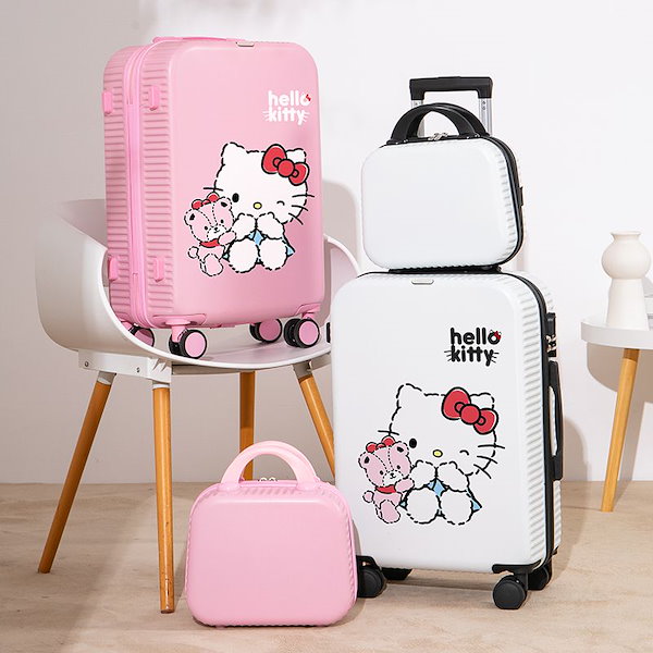 Qoo10] ハローキティ落書きスーツケース搭乗ファッ
