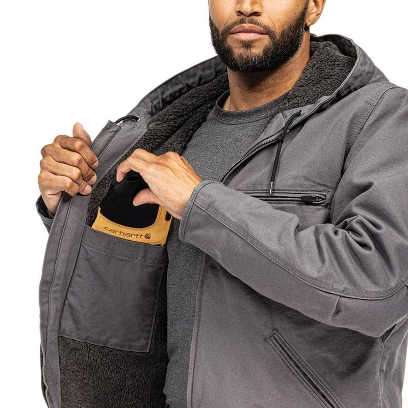 Carhartt Sherpa-Lined Relaxed Fit Washed Duck Jacket | Gemplers