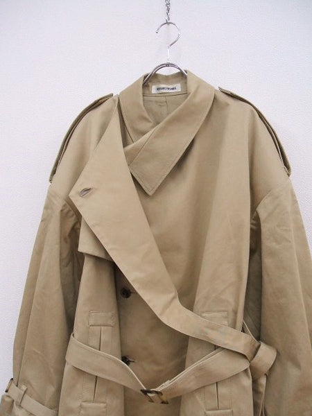 KEISUKEYOSHIDA Belted tranch coat ベルテッド トレンチコート