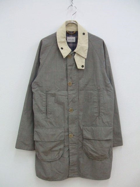 Steven Alan ステンカラーコート グレー チェック サイズM メンズ