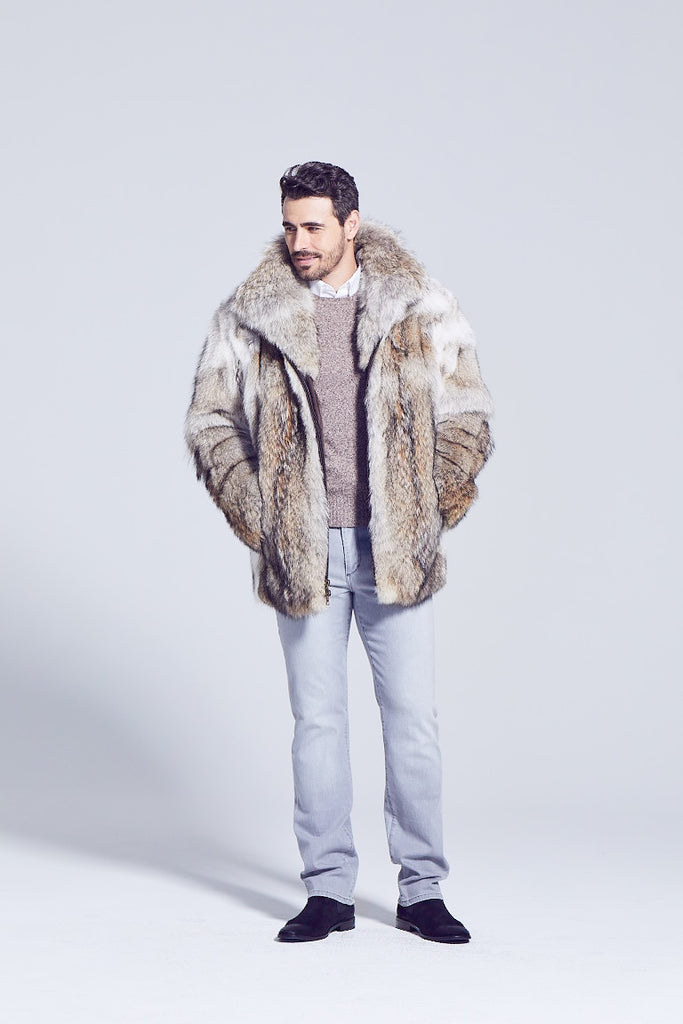 Men's Derek Coyote Fur Jacket – GK Furs