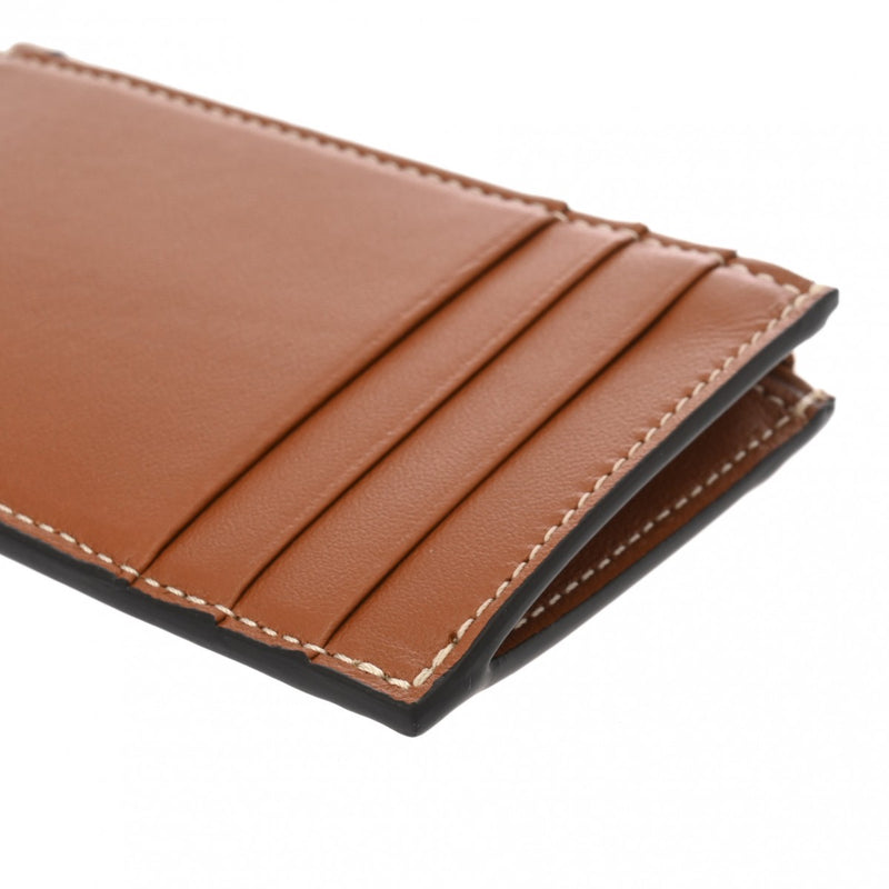 セリーヌジップ付きカードホルダー タン レディース カードケース