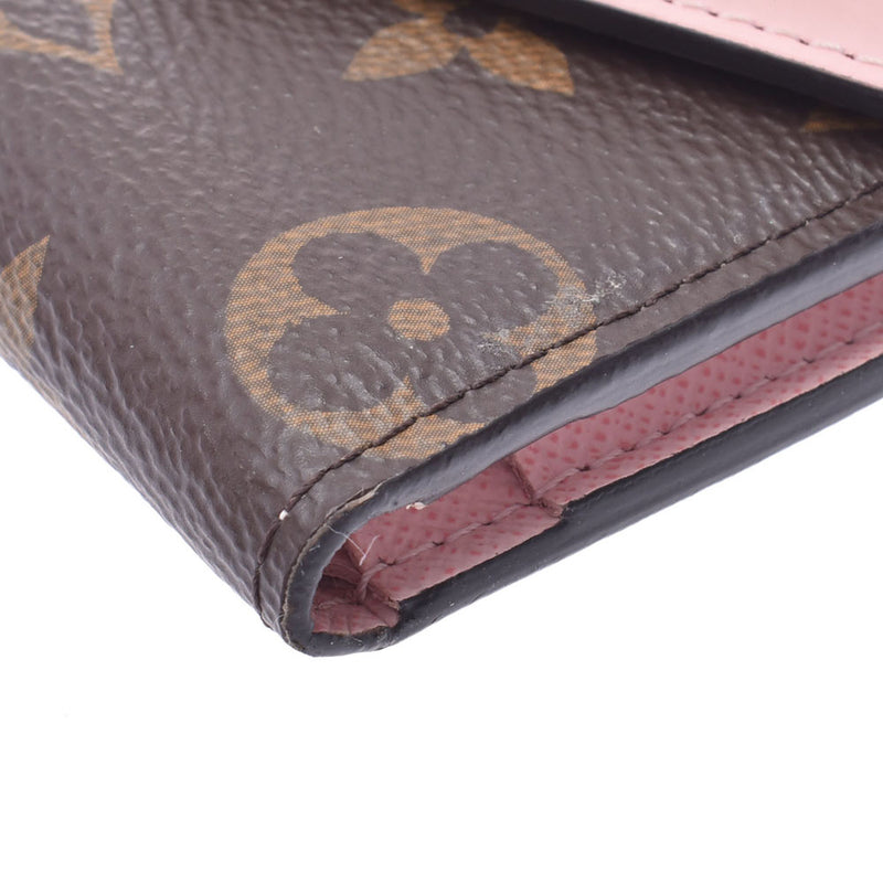 ルイヴィトンポルトフォイユ ゾエ 14145 ローズバレリーヌ レディース