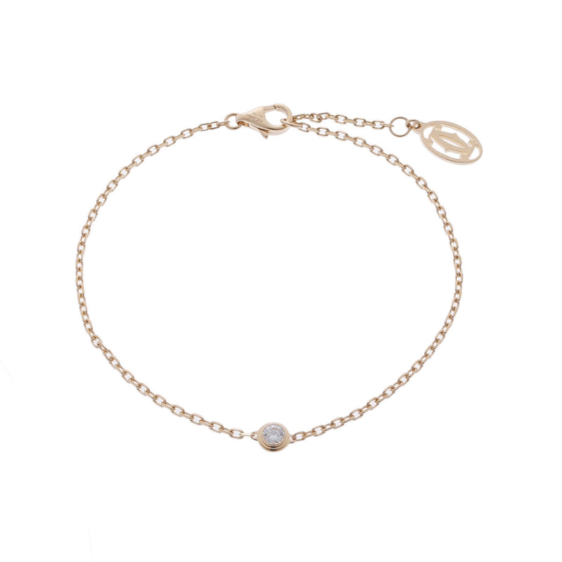 カルティエダムール SM 1Pダイヤ レディース K18イエローゴールド