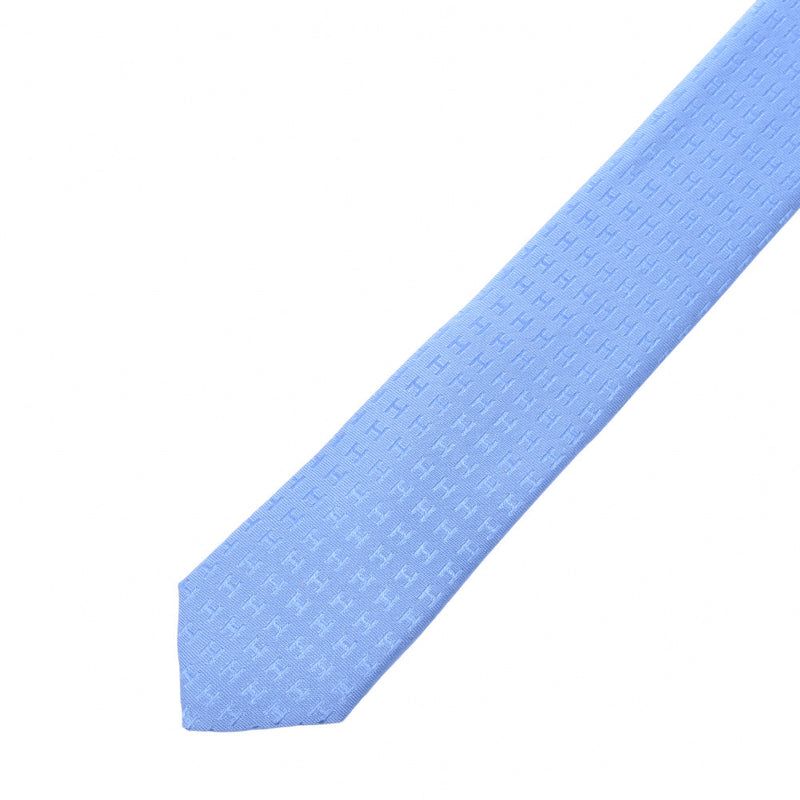 エルメスH柄 ライトブルー メンズ ネクタイ HERMES – 銀蔵オンライン