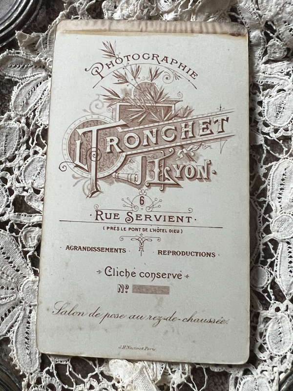 名刺版写真 カルトドヴィジット – France Antique 銀色アンティーク