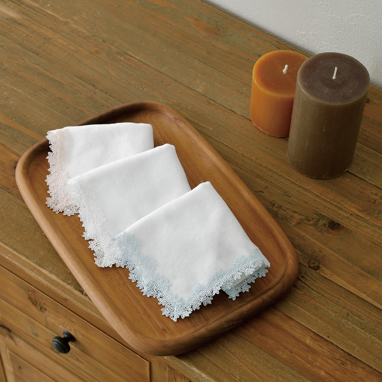 近沢レース店 スプレーローズタオルハンカチ3枚セット【eGift