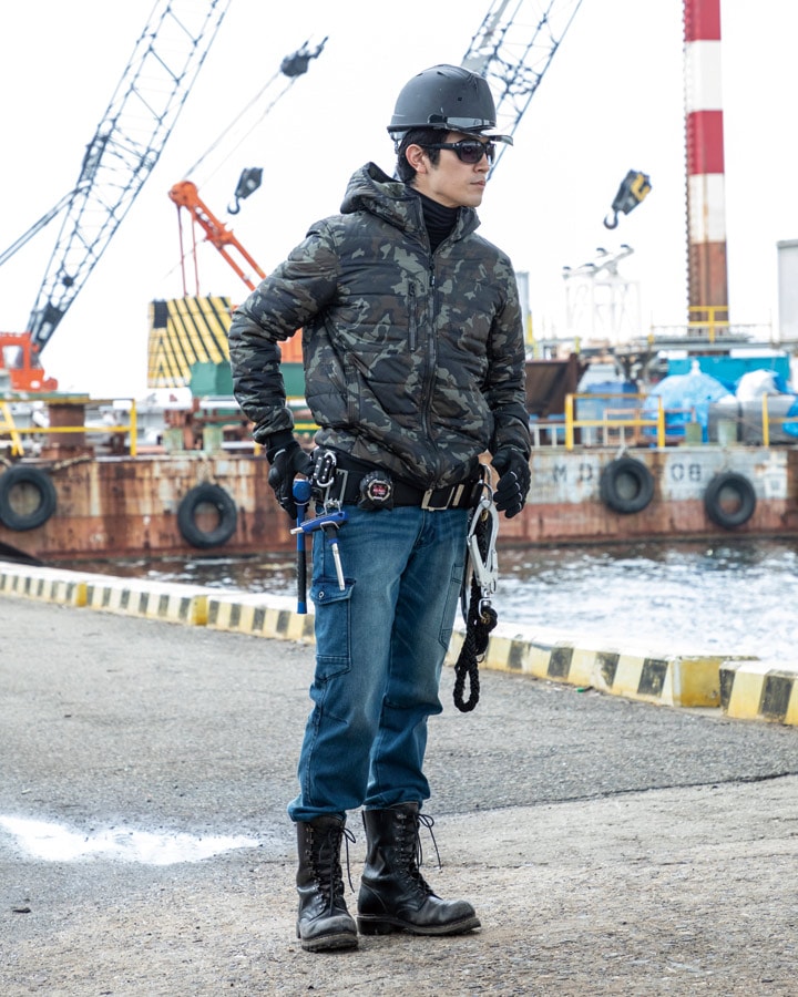 HOT-SCOT ジャケット 9498 ウィンターライト 迷彩シレー 発熱 メンズ