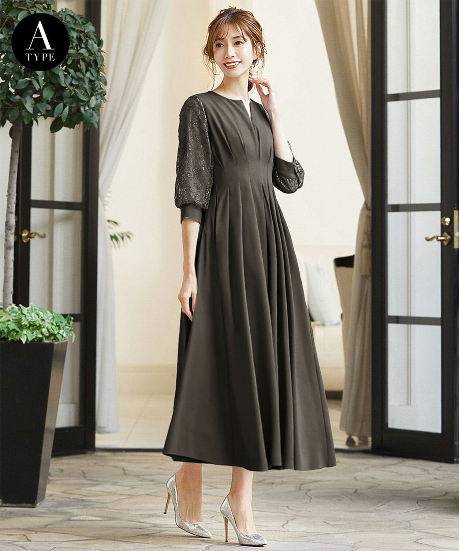 結婚式・お呼ばれ対応 | キーネックワンピース - パーティードレス通販