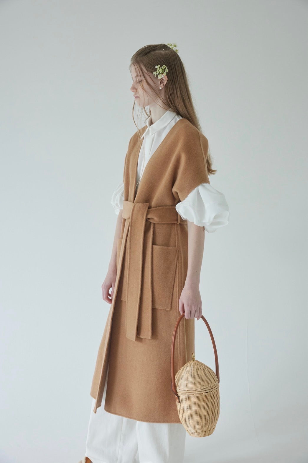 St.cecilia リバーウールロングジレ – GIRLISH