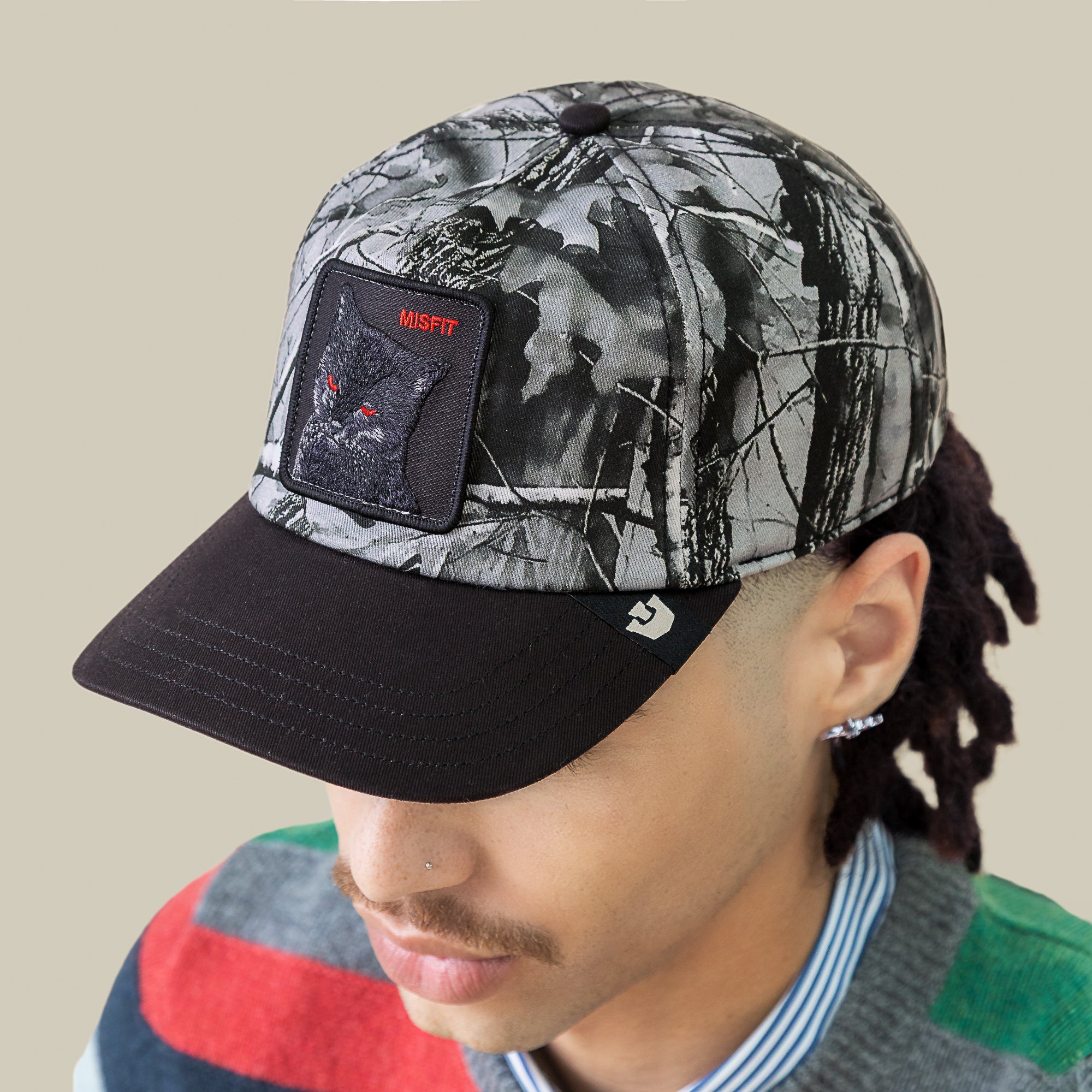 Goorin Misfit Camo Low Profile Trucker Hat, Void Camo, One Size