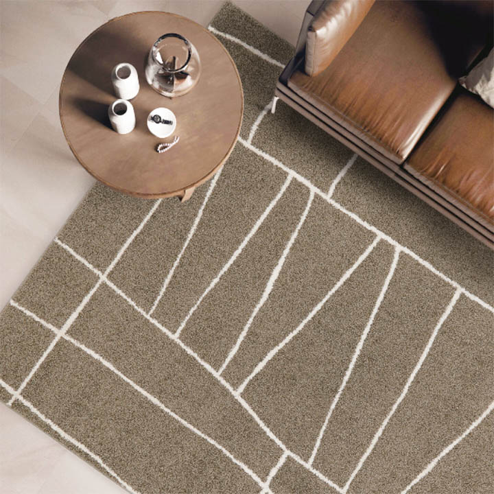 日本製 合わせやすいカラーが人気の手書風石目模様アルミ材 ラグ