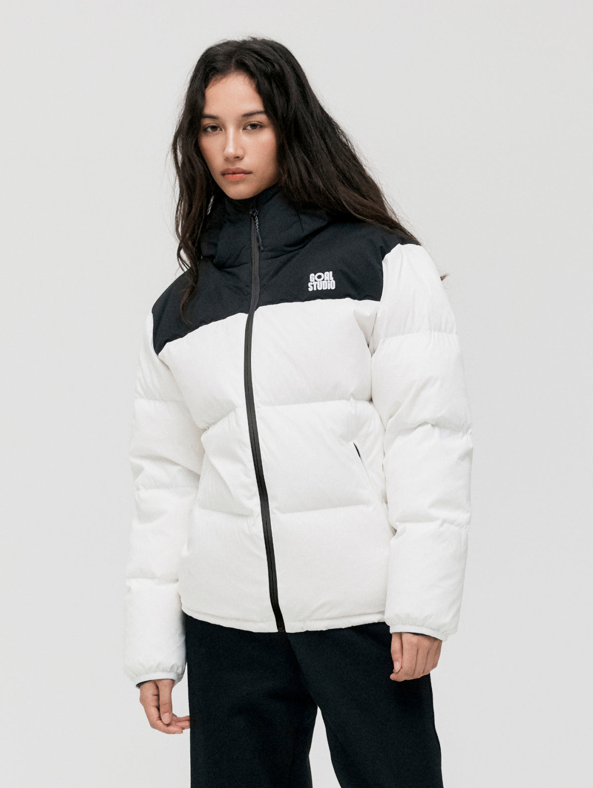 ESSENTIAL HOODED PUFFER DOWN JACKET - OFF WHITE – GOALSTUDIO