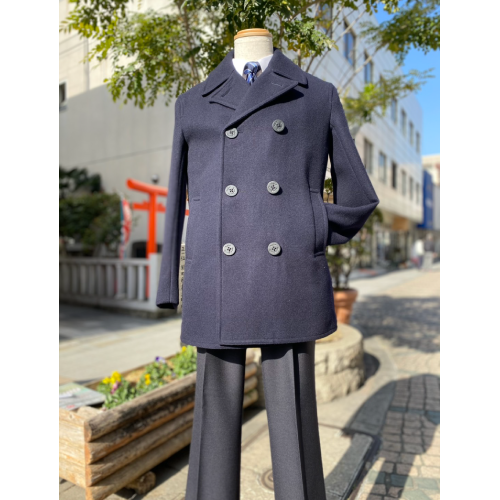 メンズ ピーコート ネイビー | 五代目 匠工房