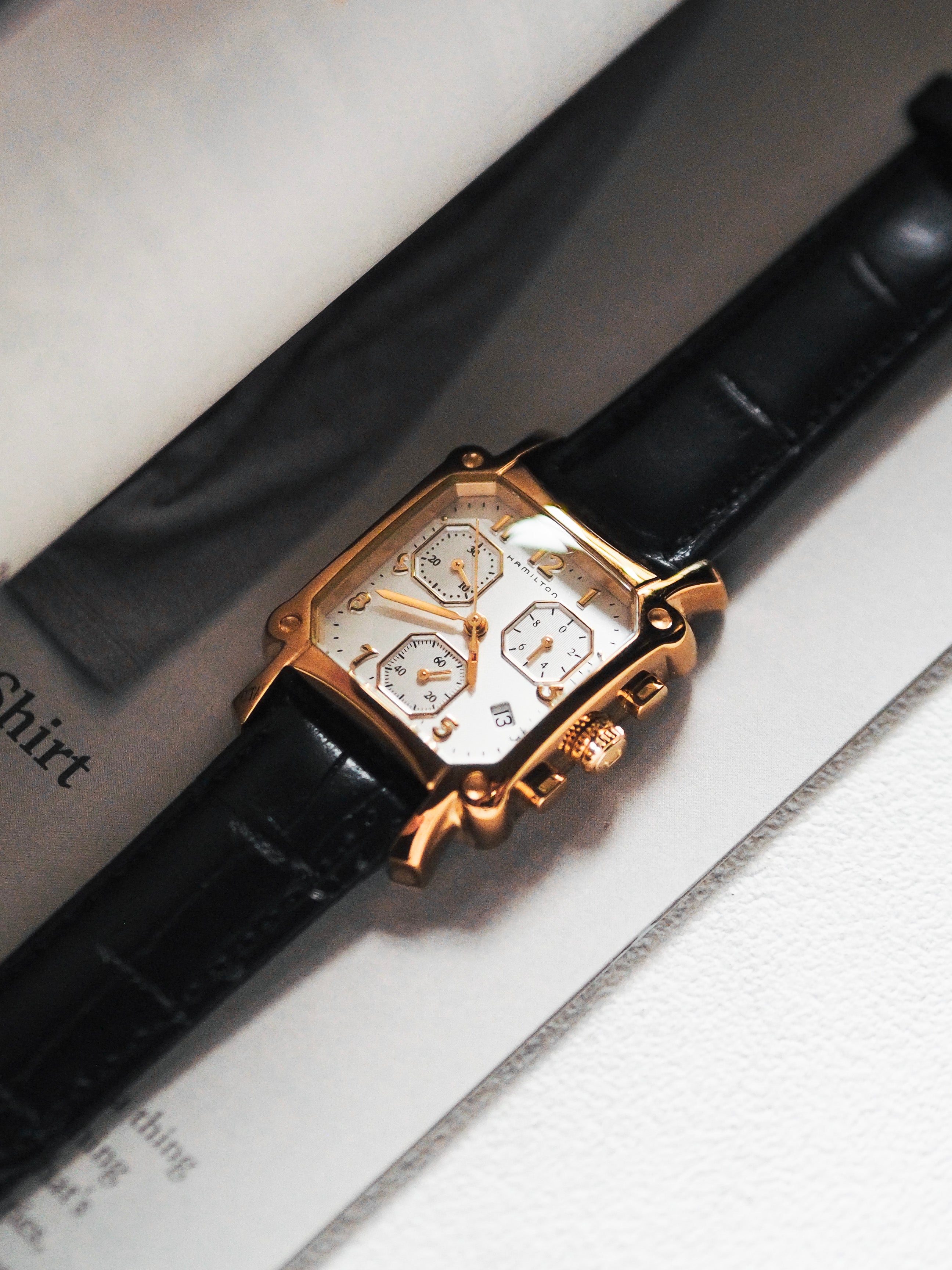 Hamilton Lloyd 6316 Chronograph Quartz Gold White Dial