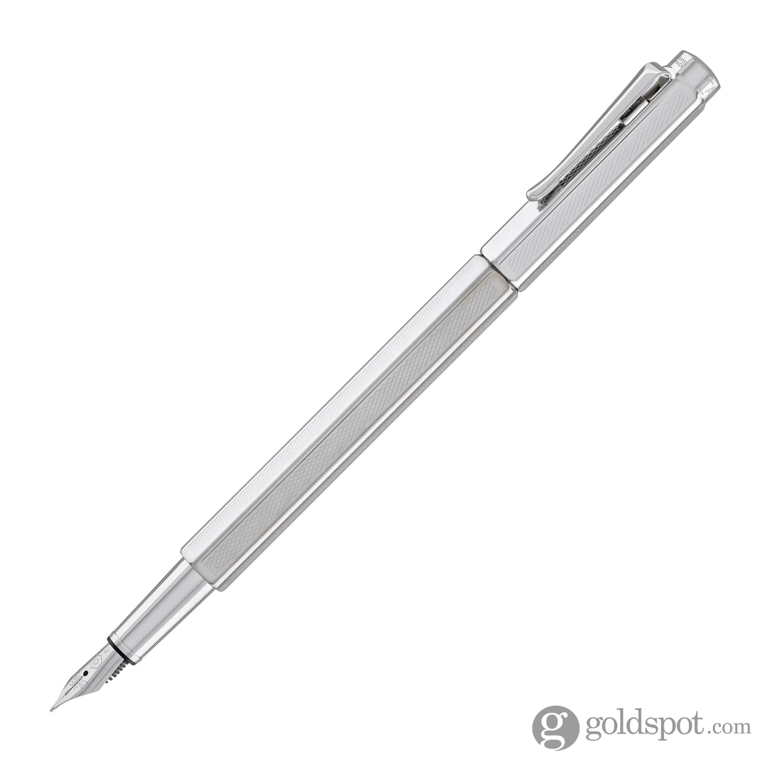 Caran d'Ache Ecridor Fountain Pen Retro Silver Plated - Fine Point