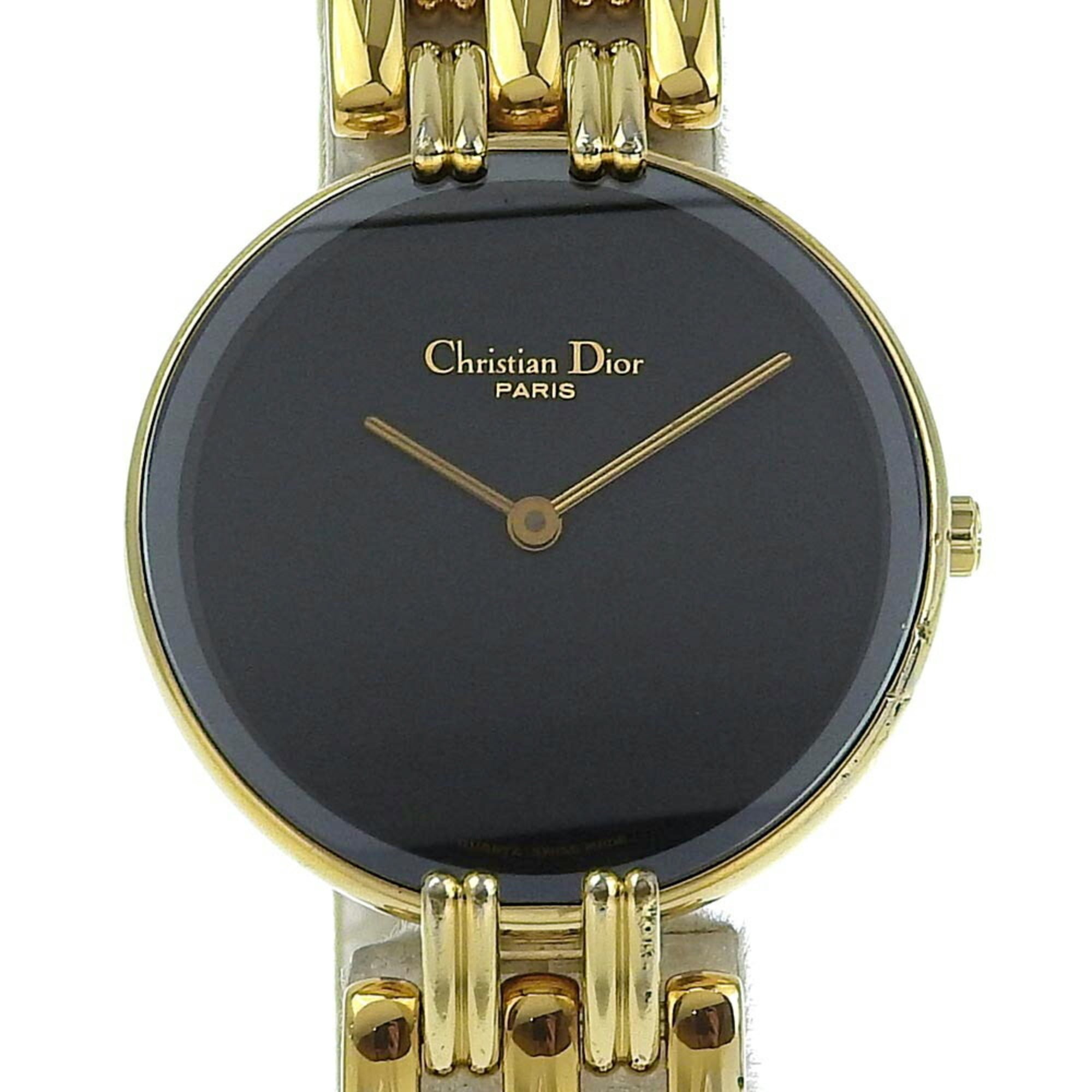 Christian Dior Bakira Watch D46-154-4 Gold Plated Quartz Analog