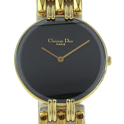 Christian Dior Bakira Watch D46-154-4 Gold Plated Quartz Analog