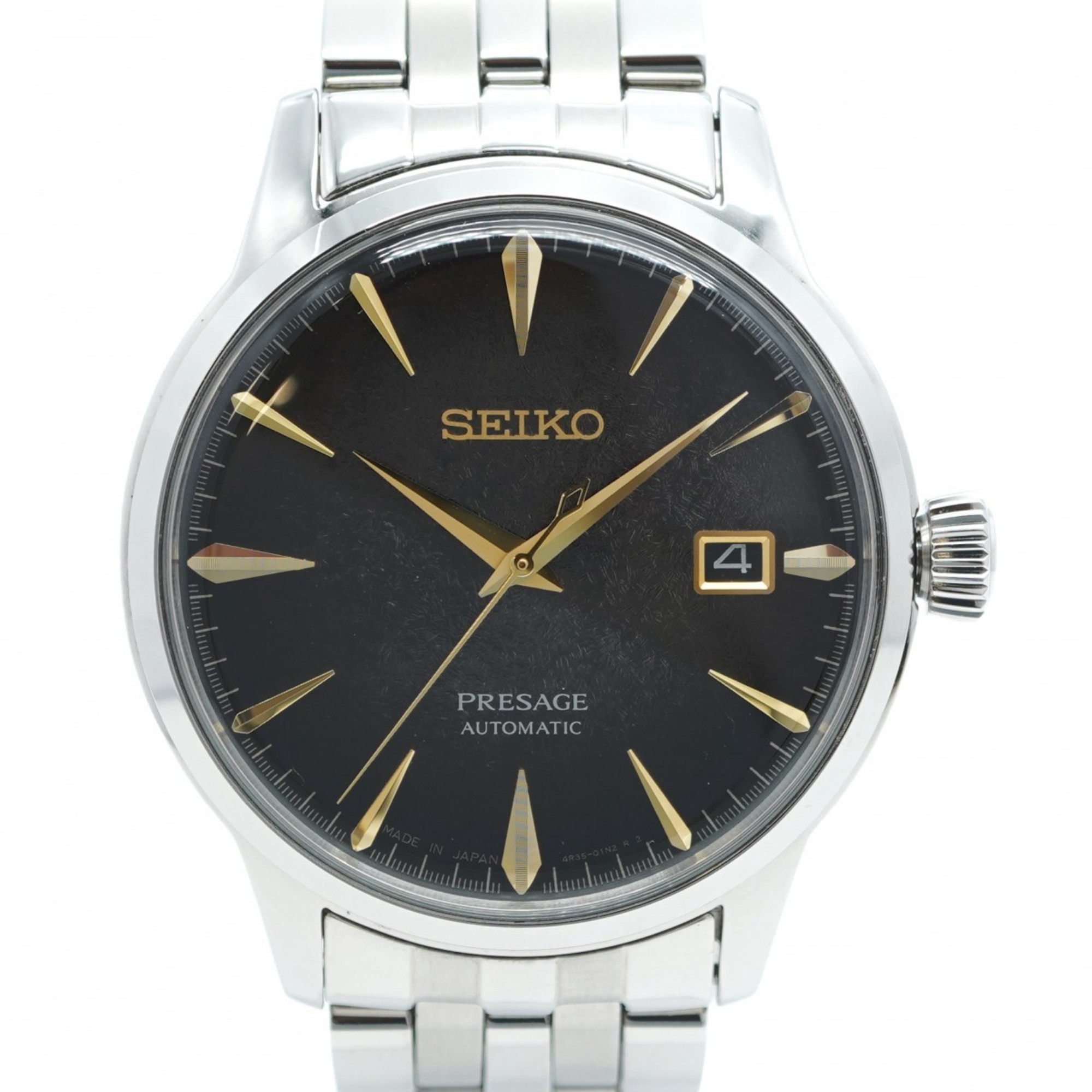 Seiko Presage 4R35-06J0 Black Dial Men's Watch | eLADY Globazone