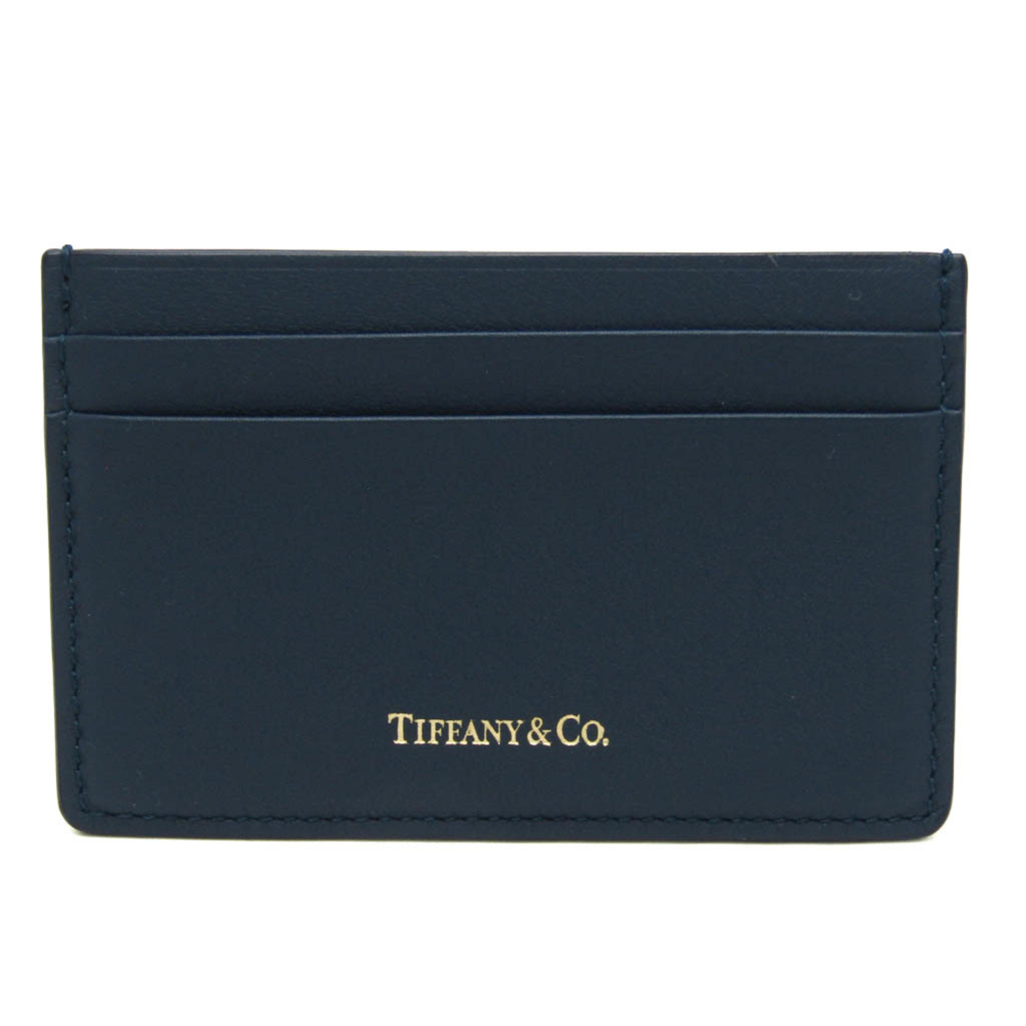 ティファニー(Tiffany) レザー カードケース ネイビー | eLADY Globazone