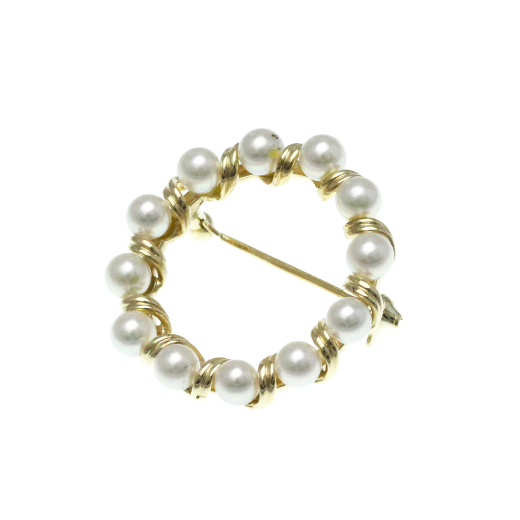 ミキモト パールブローチ グラスホルダー ミキモト パールブローチ