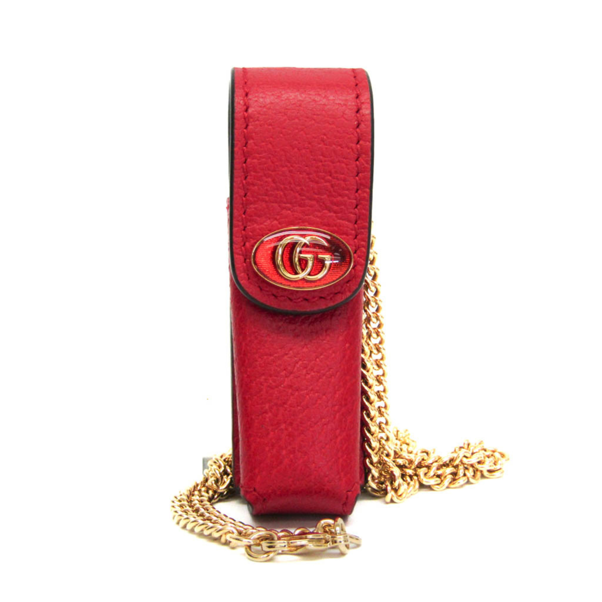 グッチ(Gucci) レザー リップスティックケース レッド 615998 | eLADY