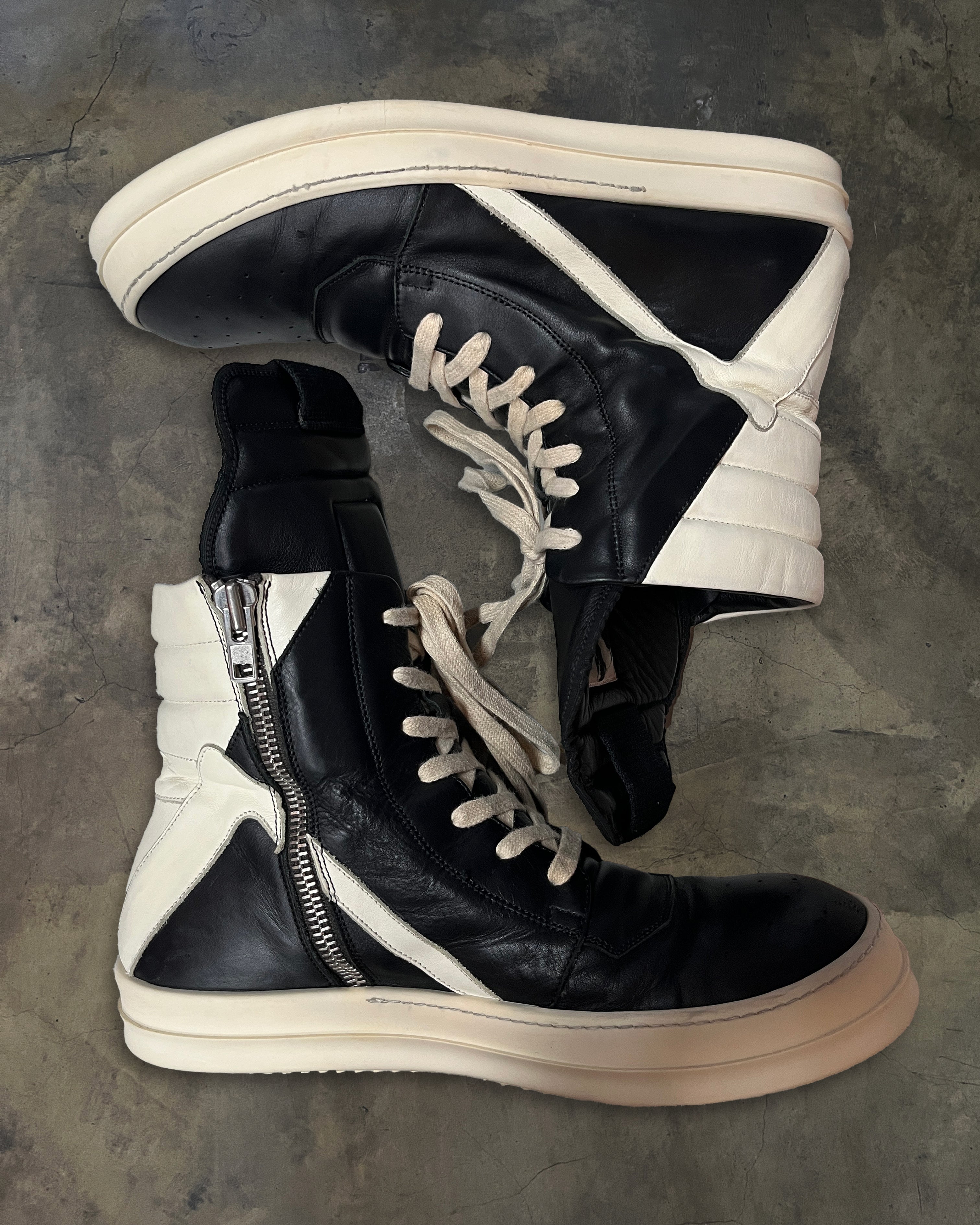 RICK OWENS HIGH TONGUE GEOBASKET 44 – glam archive