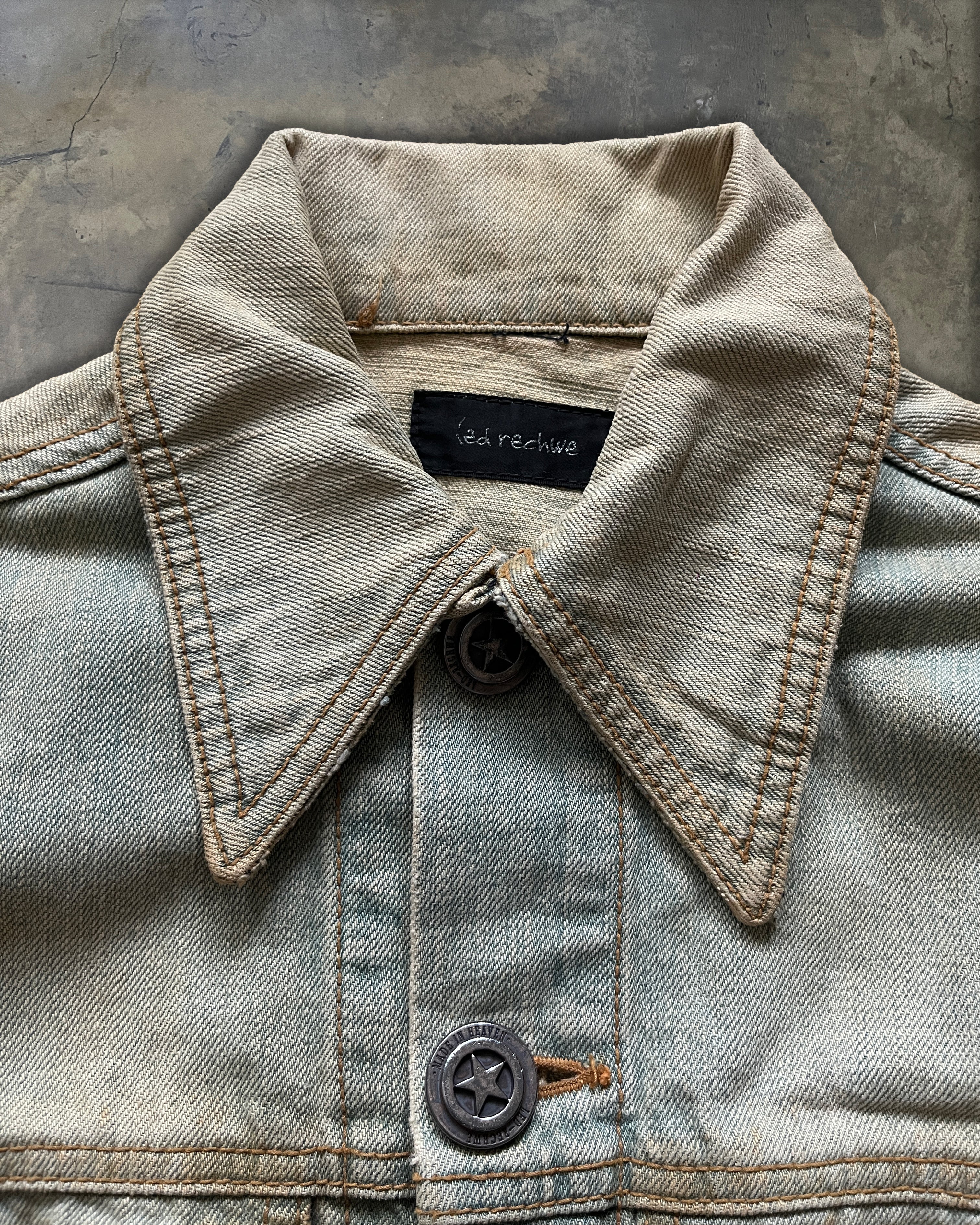 2000s LED RECHWE “DALLAS” MUDWASH JACKET – glam archive