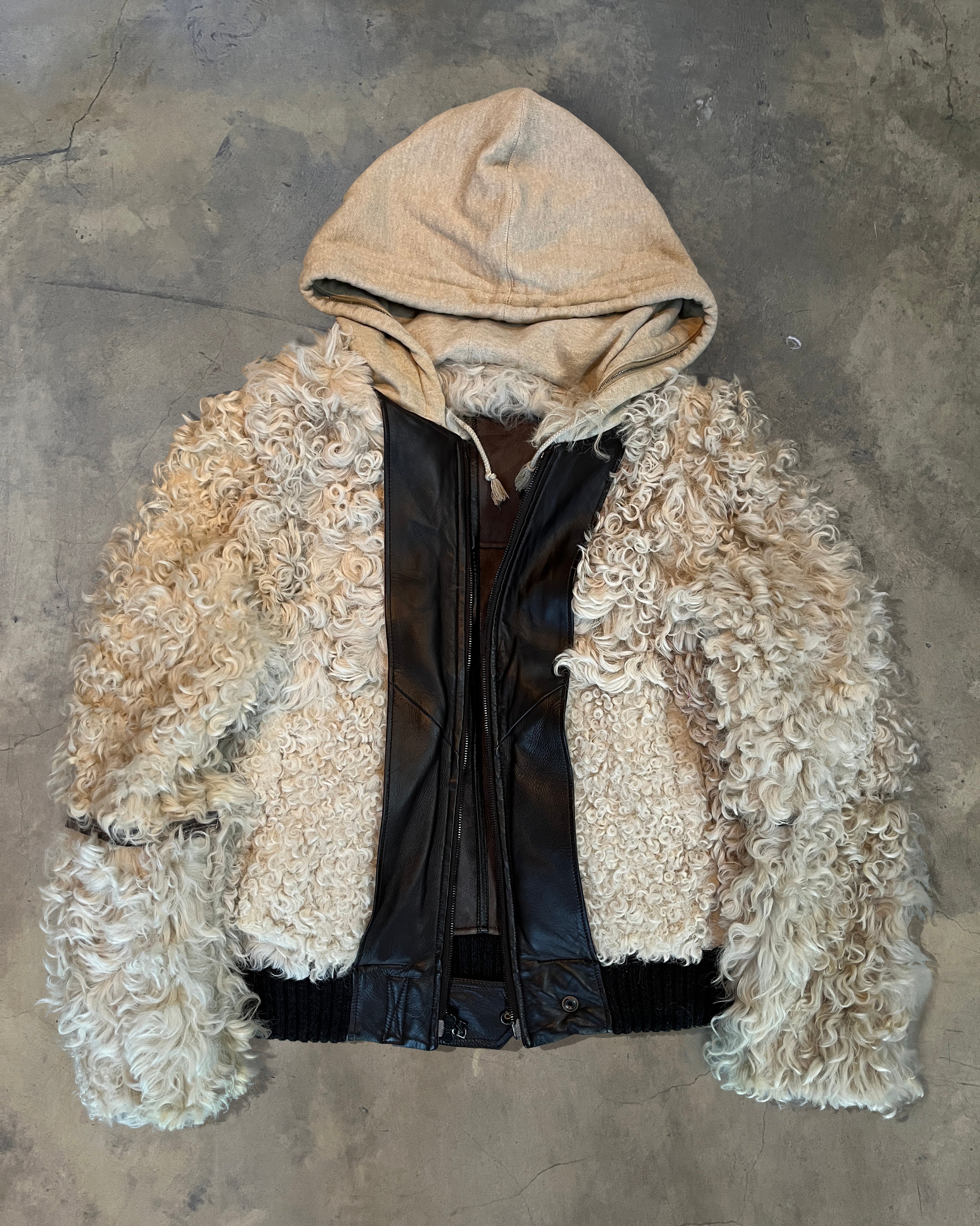 UNDERCOVER AW2005 “ARTS AND CRAFTS” SHEARLING MOUTON JACKET – glam