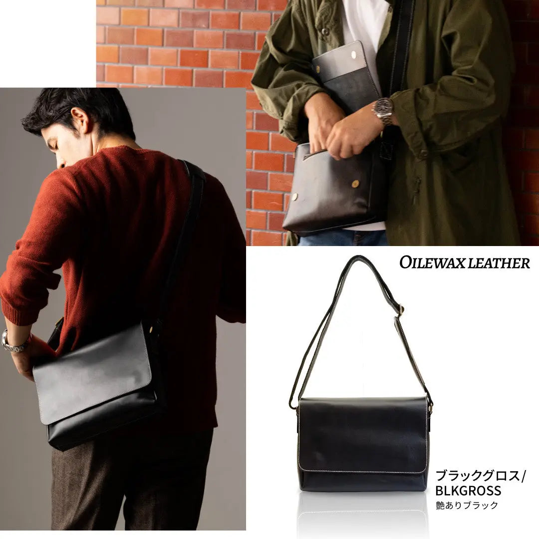 ショルダーバッグ メッセンジャーバッグ 斜め掛け 本革 送料無料