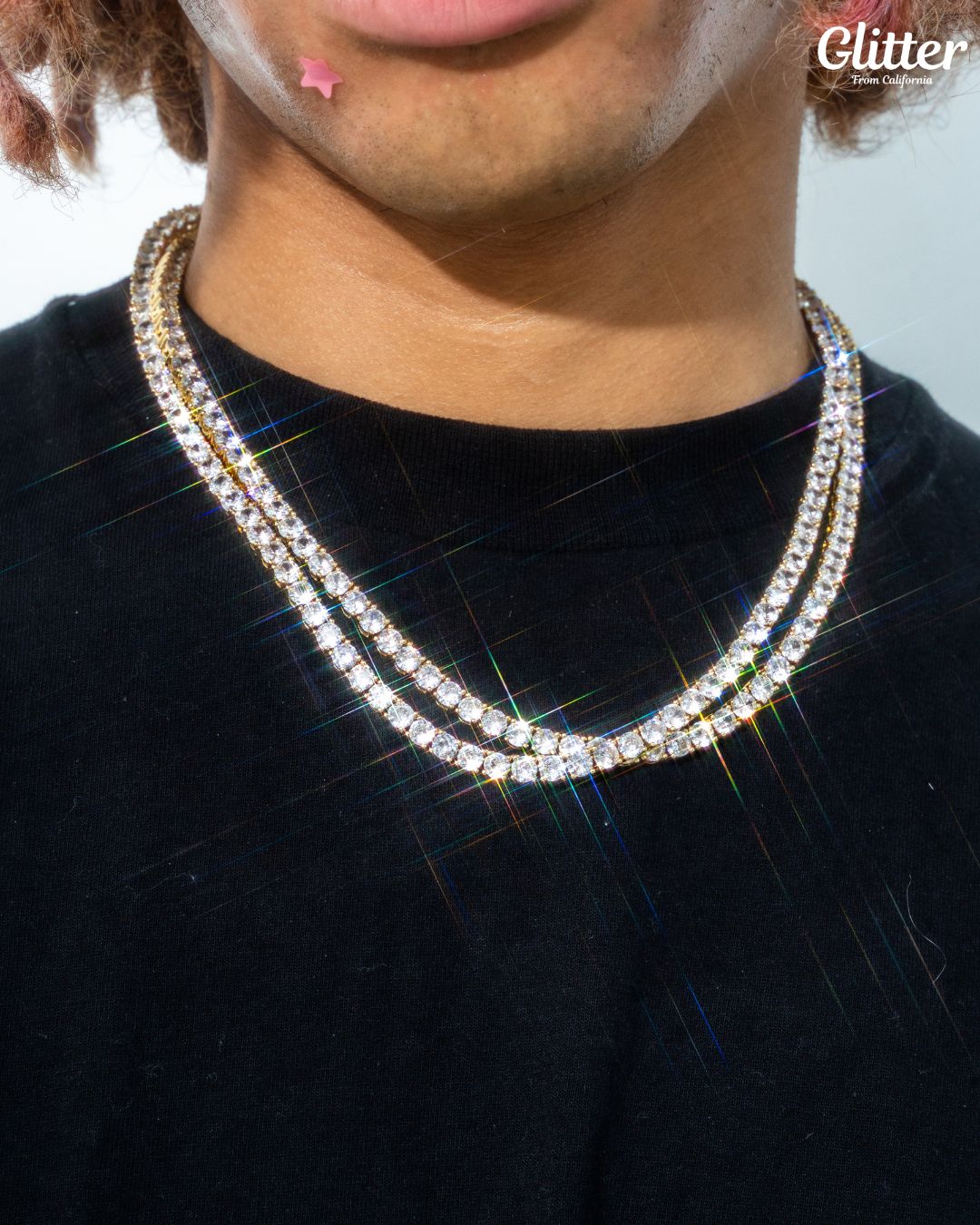 Luxury Tennis Necklace 【5mm / GOLD】 – Glitter