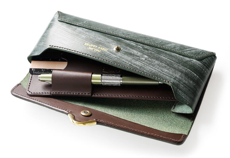 ブライドルレザー】ペンケース 本革 筆箱 池之端銀革店 cramp 日本製