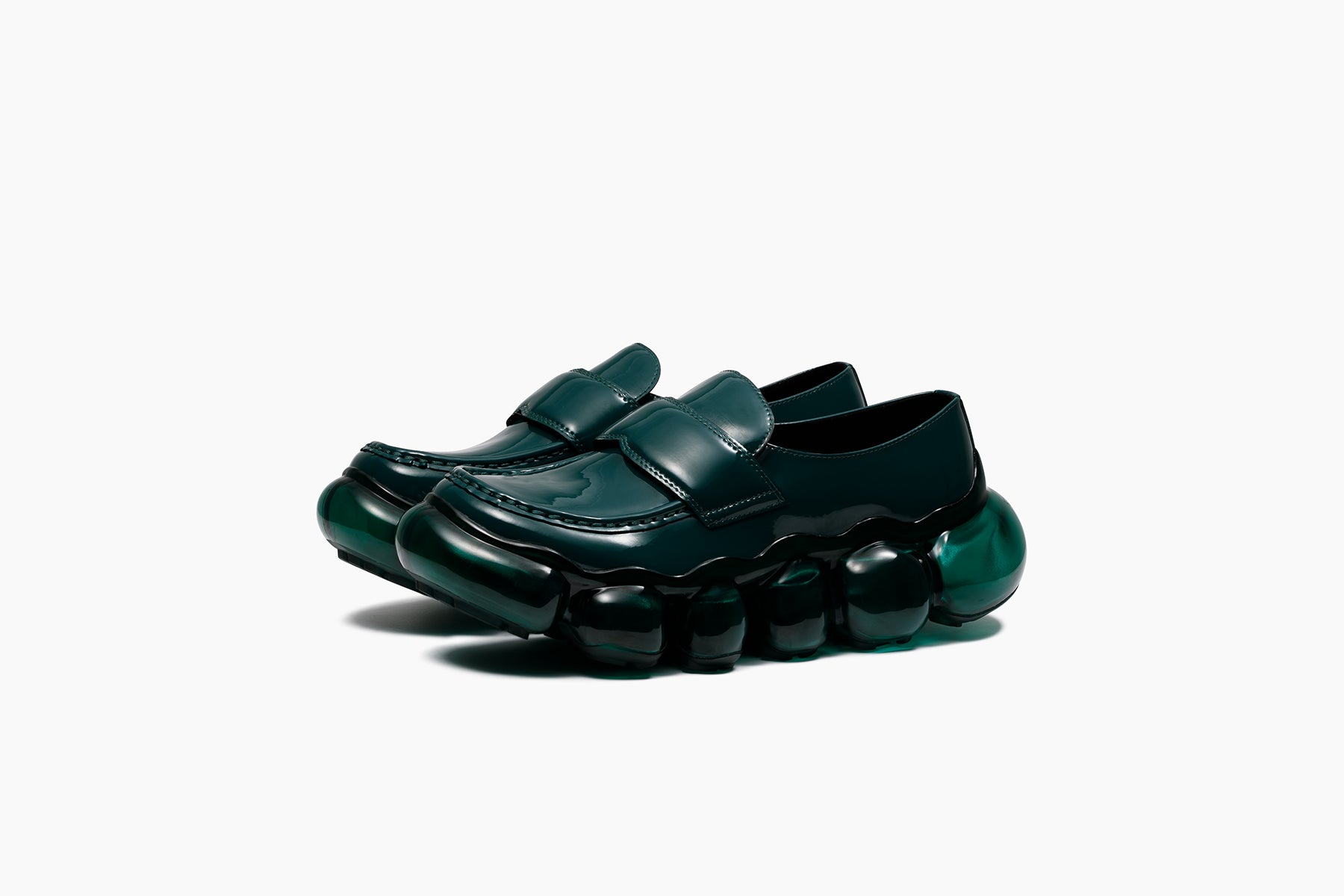 JEWELRY LOAFER DARK GREEN / DARK GREEN (ジュエリー ローファー