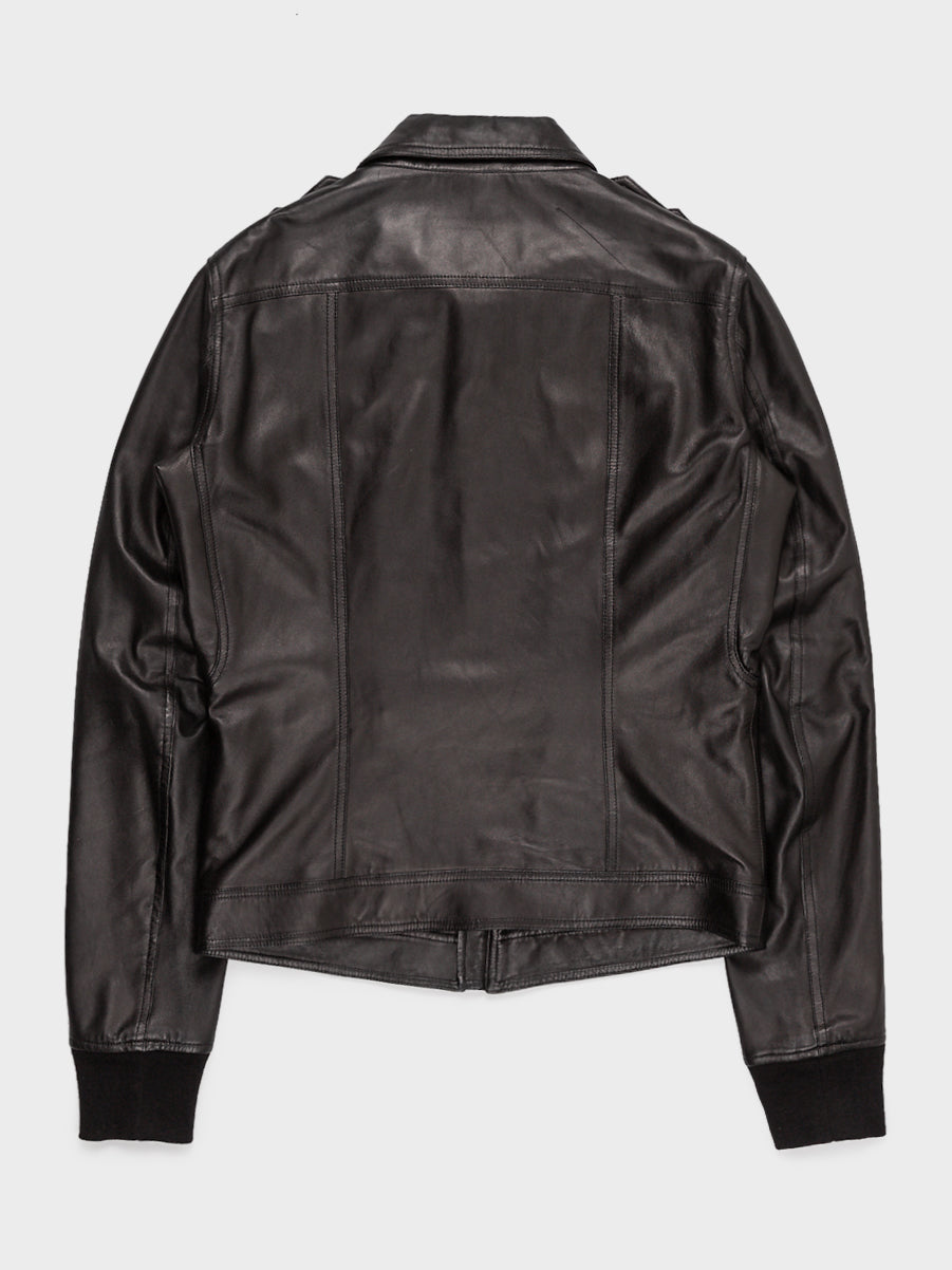 Buy Rick Owens Tecuatl Leather Bomber Online at Groupie