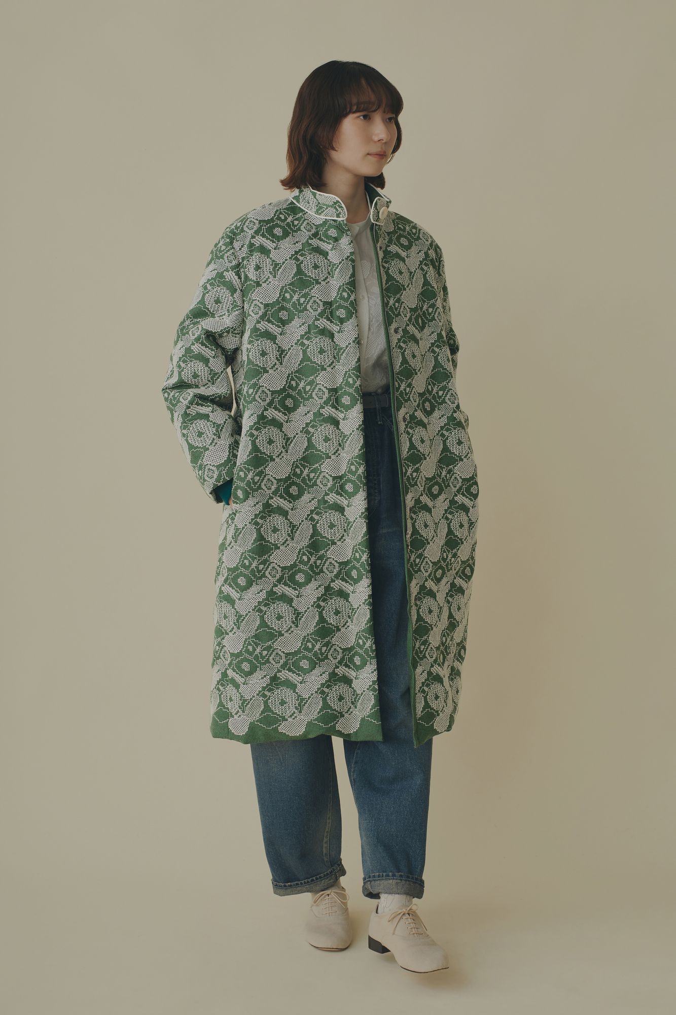 stitch garden ダウンコート - minä perhonen