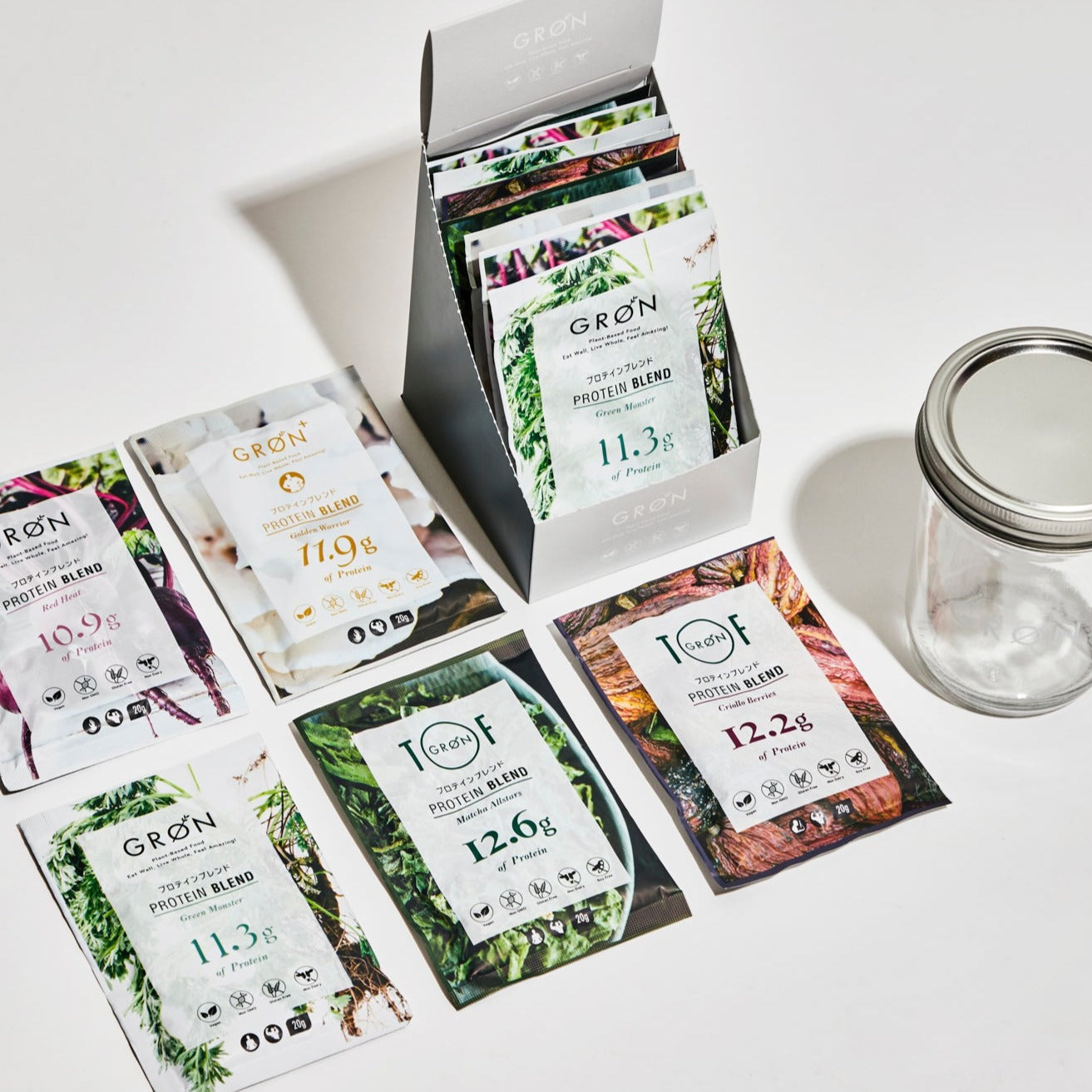 送料無料・定期便｜ プロテイン トラベラーズセット 5種 20g×3袋・15日