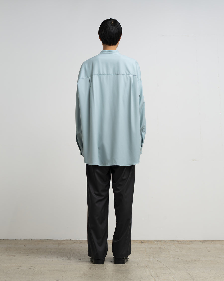 Extra Fine Wool L/S Oversized Band Collar Shirt – Graphpaper