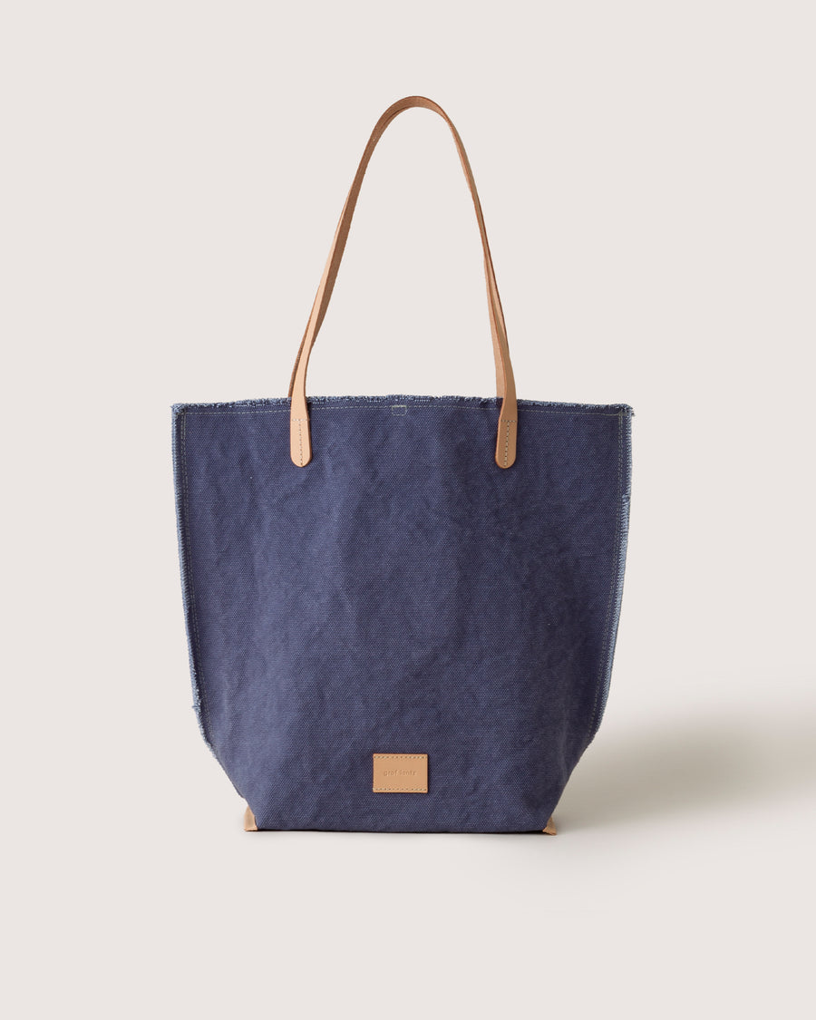 Hana 100% Hand Dyed Cotton Canvas Tote Bag in Natural | Graf Lantz
