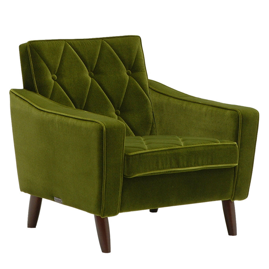 カリモク60【正規販売店】 ロビーチェア 1シーター モケットグリーン