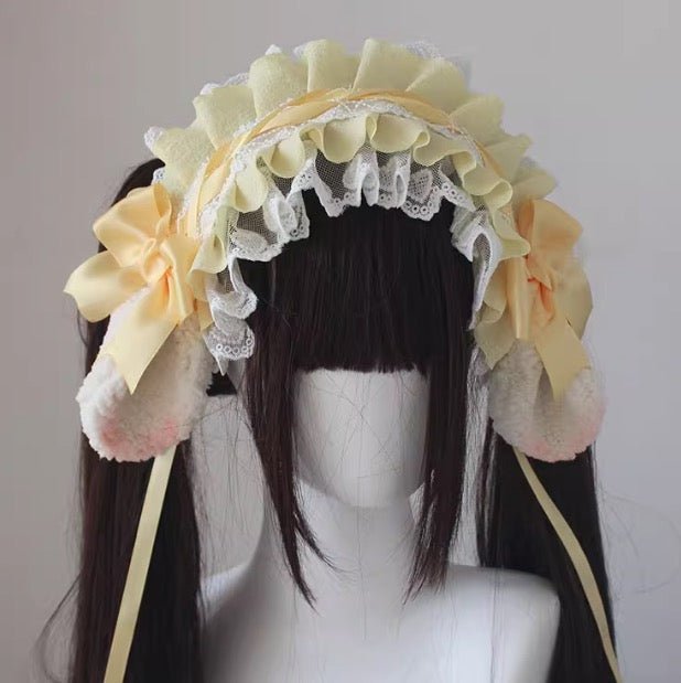 うさみみ ひつじみみのレースヘッドドレス 異世界風 – 個性的な
