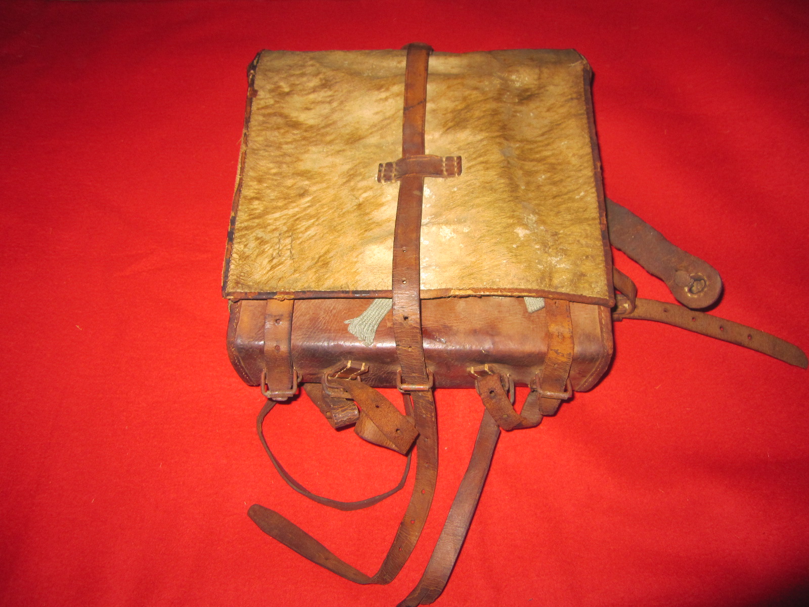 美品 日本陸軍 将校？兵隊？下士官？ 背嚢】 戦前 当時物 旧日本軍