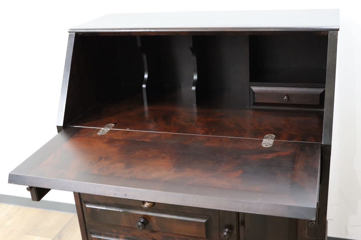 GMGN469○北海道民芸家具 ライティングビューロー 学習机 勉強机 書斎