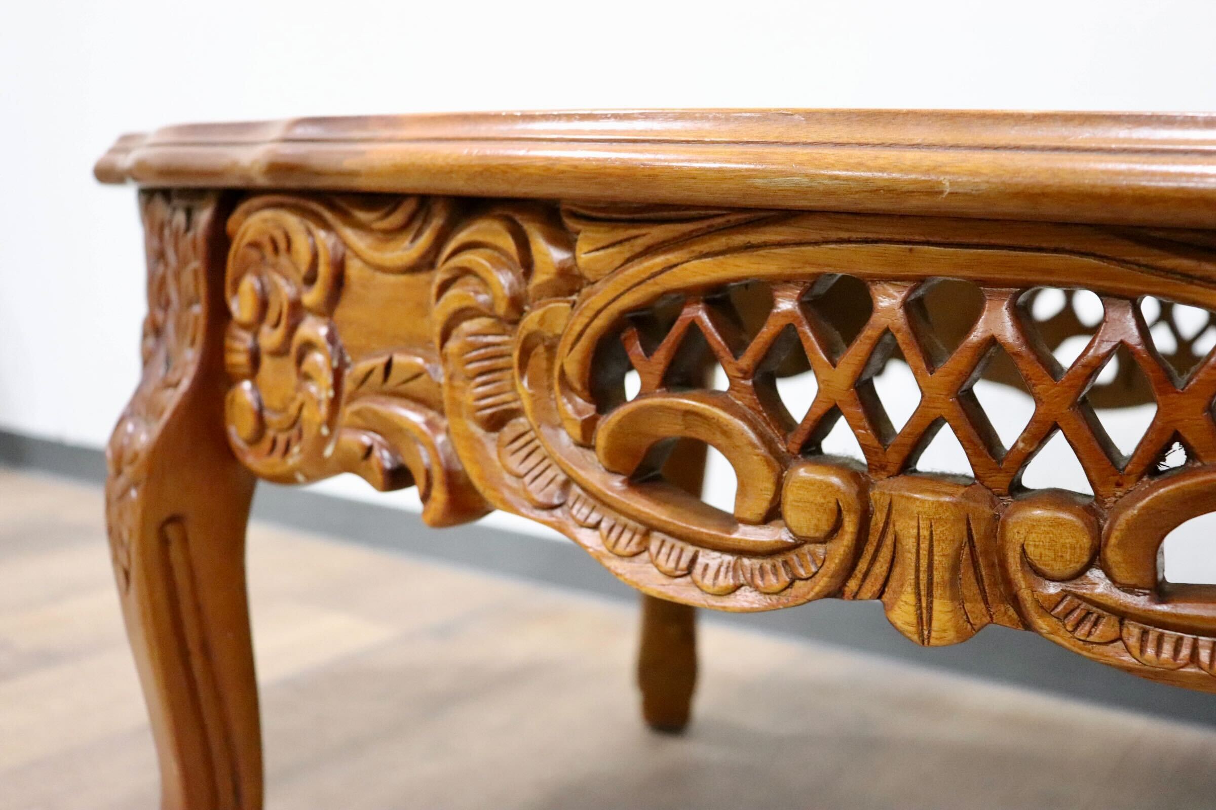 GMGH475○イタリア製 アンティーク 大理石 センターテーブル リビング