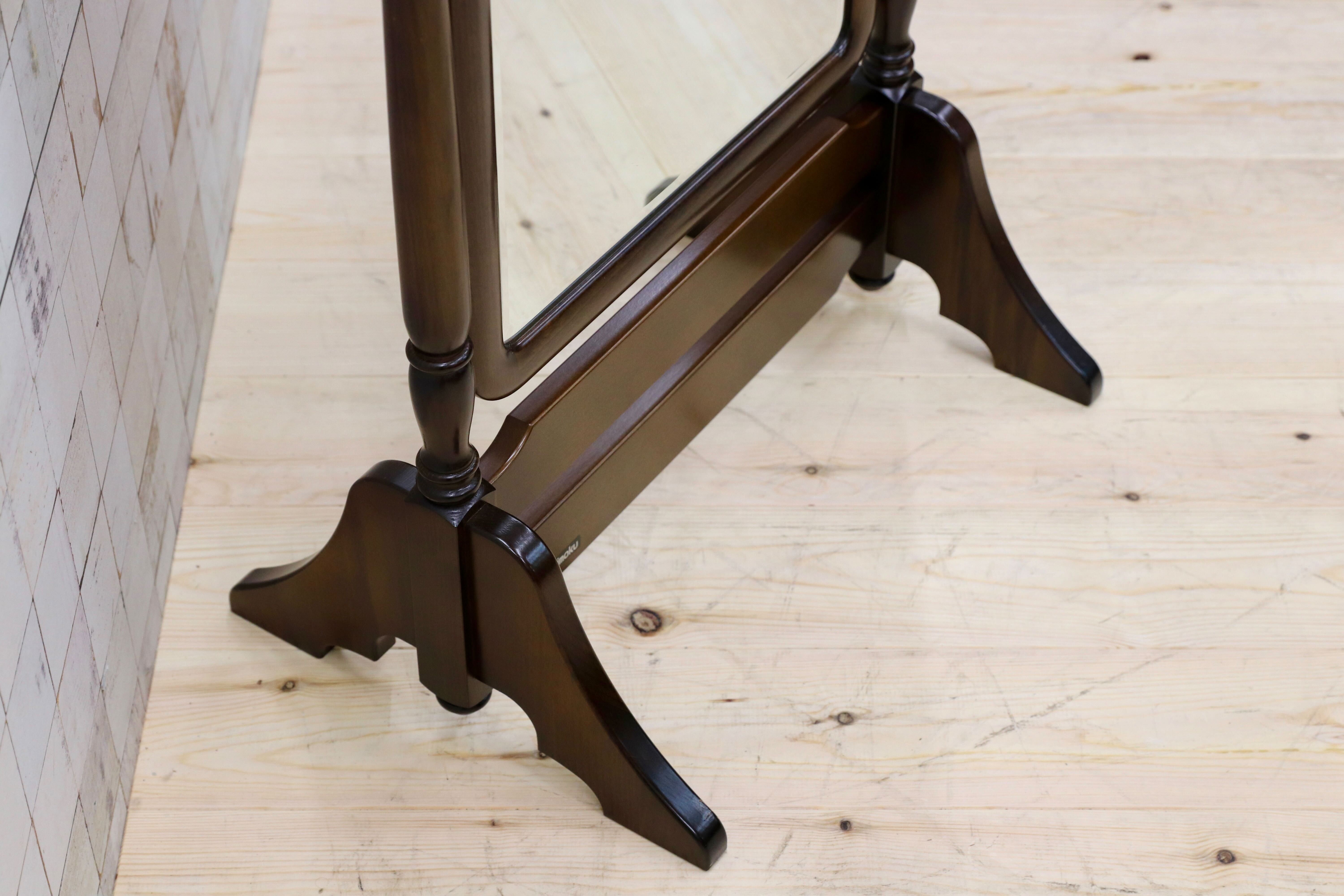 GMGT227○karimoku / カリモク コロニアル ミラー 姿見 全身鏡