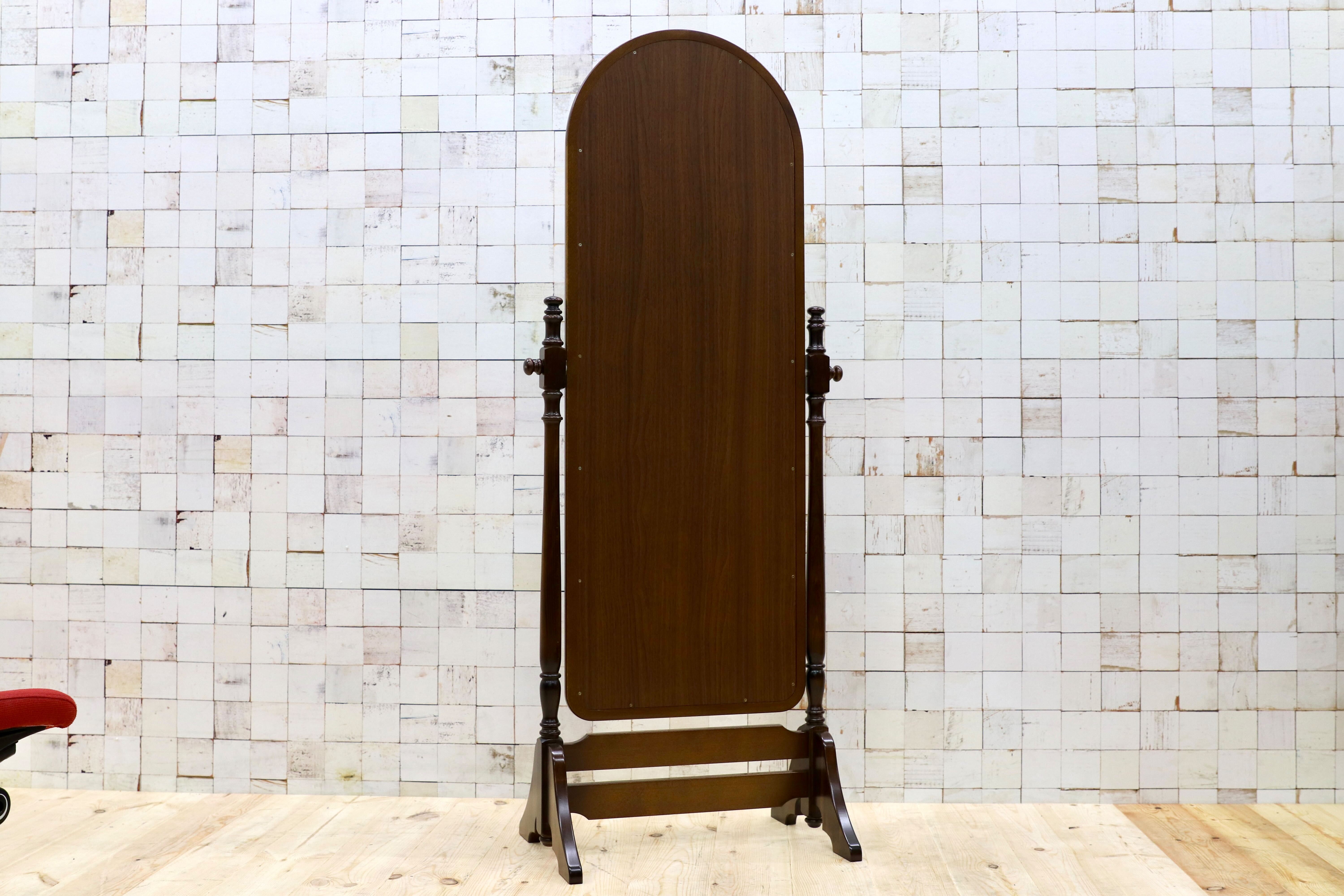 GMGT227○karimoku / カリモク コロニアル ミラー 姿見 全身鏡